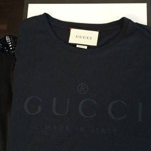 Gucci Shirt - Short Sleeve - Small Dark Blue